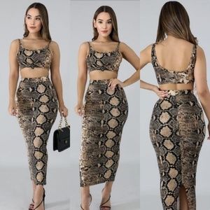 Viper two piece skirt set